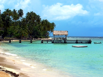 This photo of Pigeon Point Beach in Tobago was taken by Andy Smith of Belper, UK.